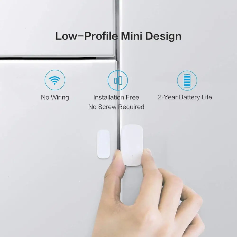 Smart Zigbee Door & Window Sensor – Wireless Alarm for Home Automation