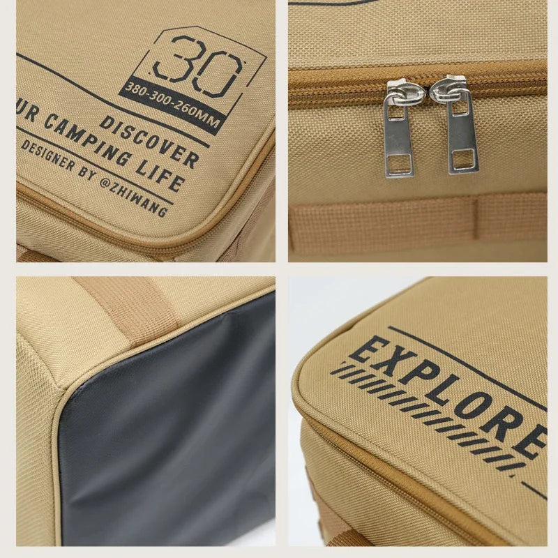 Insulated Camping Storage Bag – Foldable Organizer for Picnic and Outdoor Gear