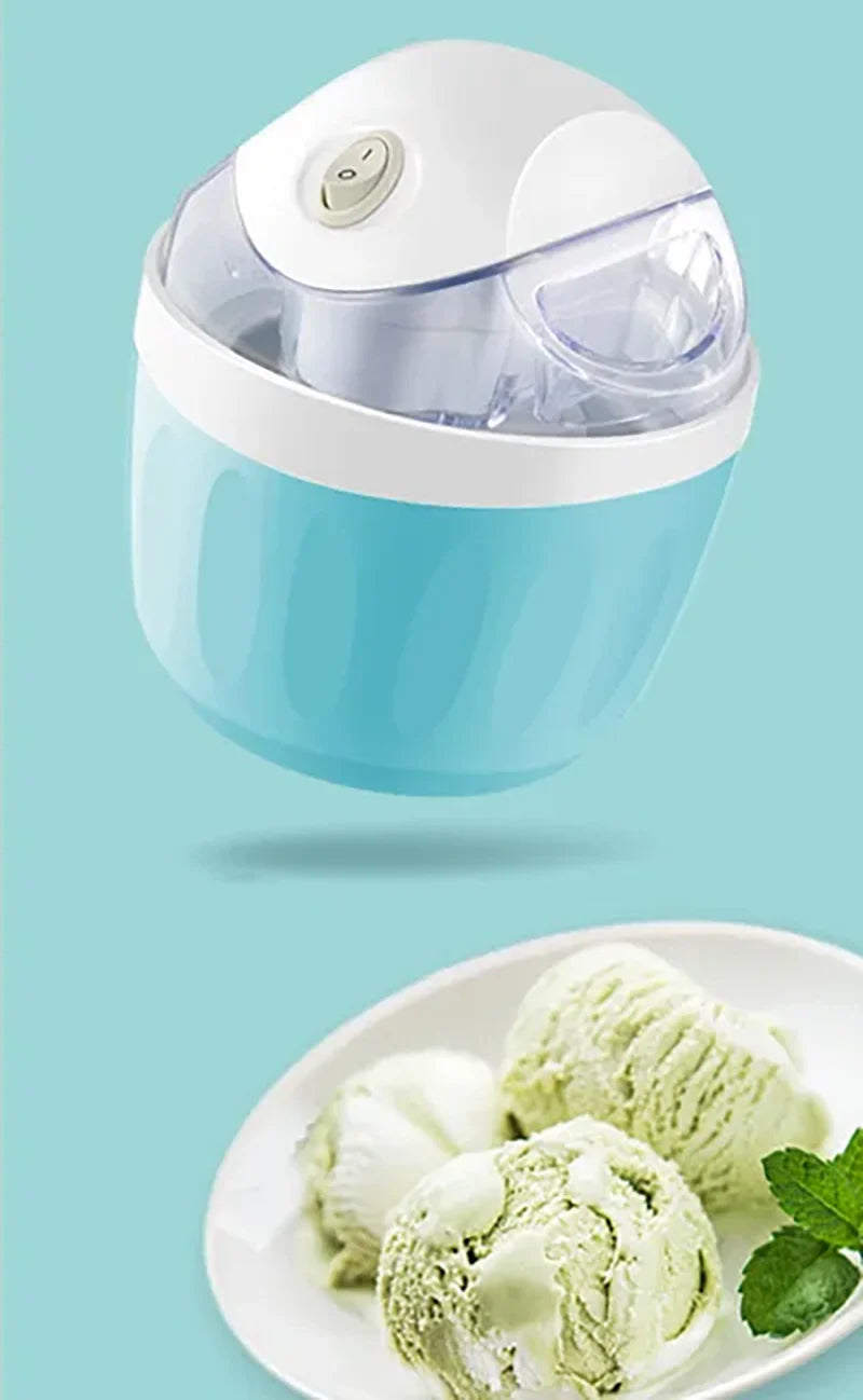 Electric Ice Cream Maker Portable DIY Frozen Yogurt and Smoothie Machine