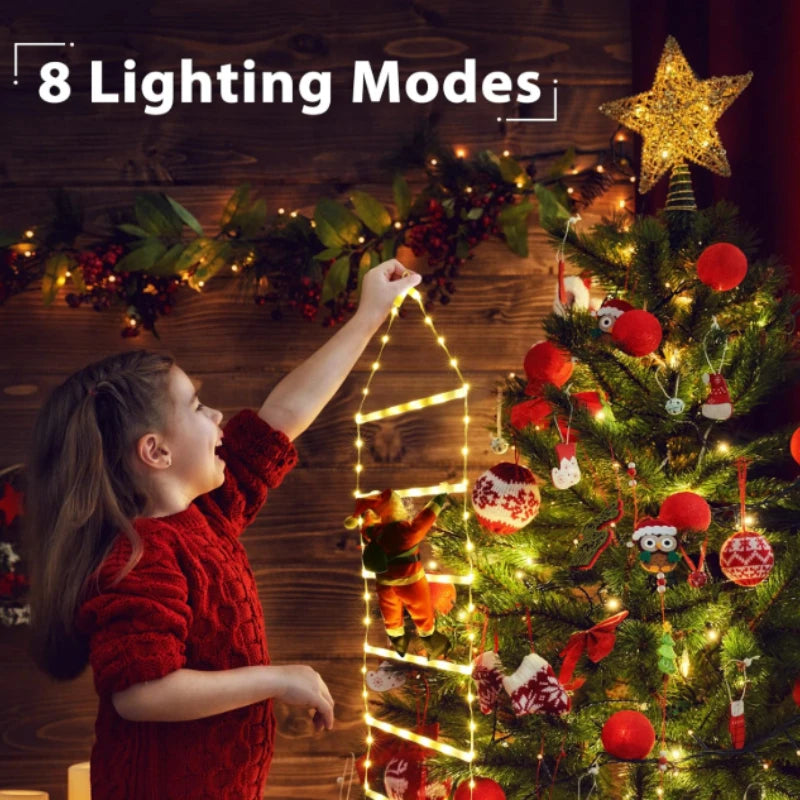 Festive Santa Climber – USB LED Light for Christmas Décor