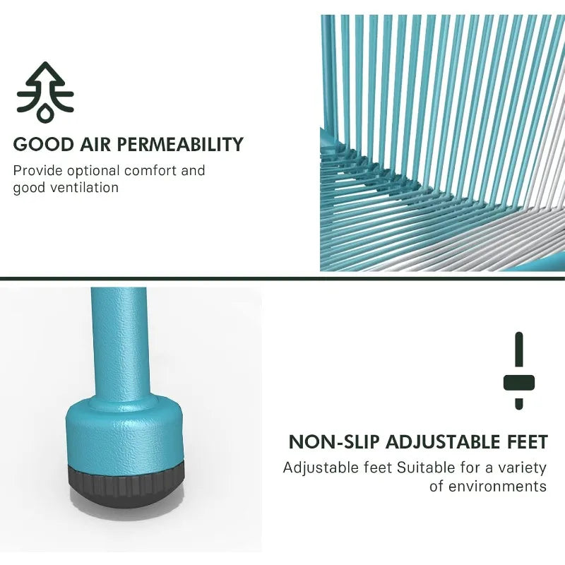 Acapulco Outdoor Patio Set – 2 Wicker Chairs and Coffee Table