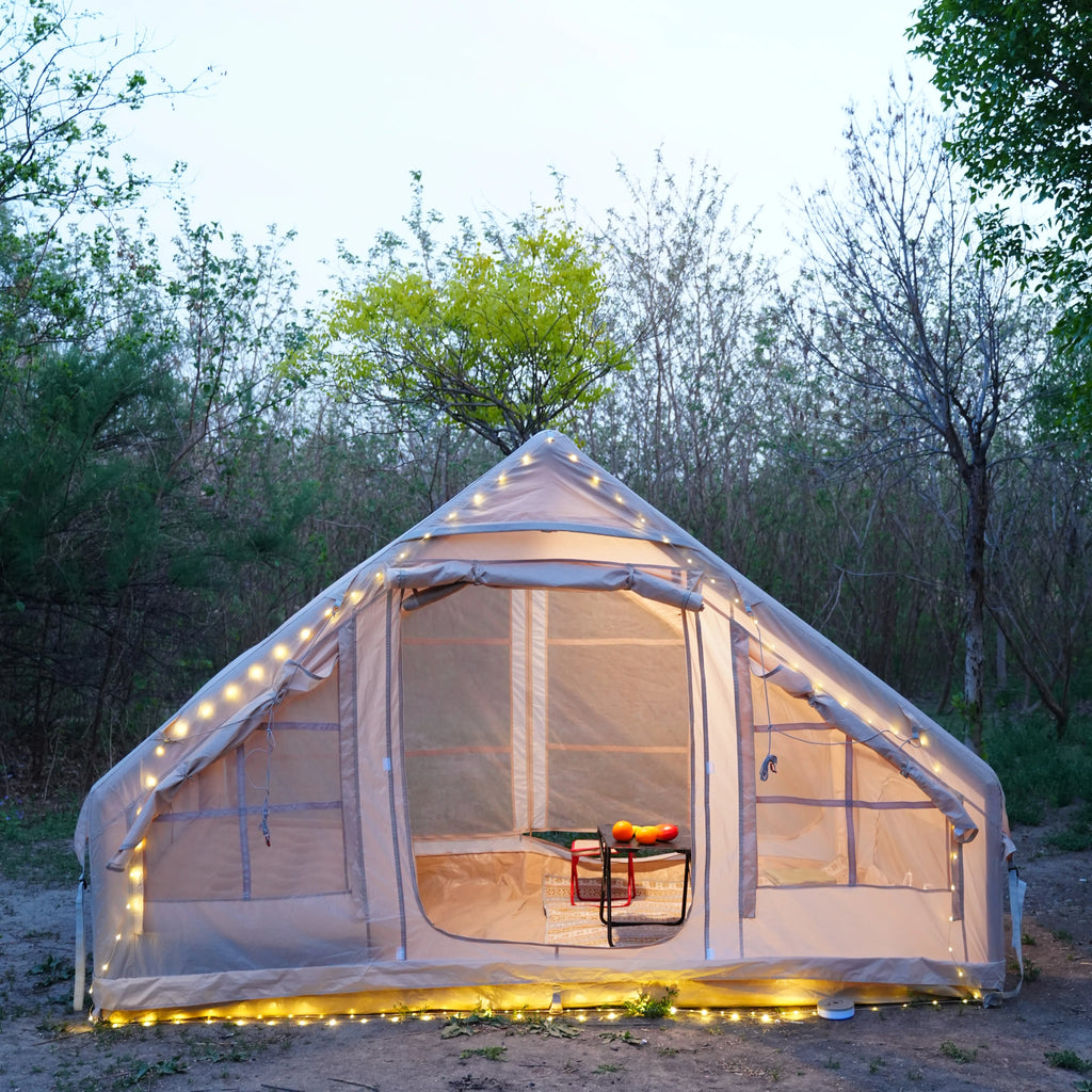 Inflatable Four-Season Camping Tent – Portable and Water-Resistant