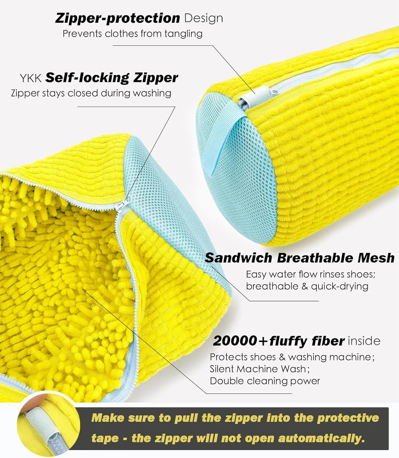 Padded Shoes Laundry Bag – Machine-Washable Shoe Protector