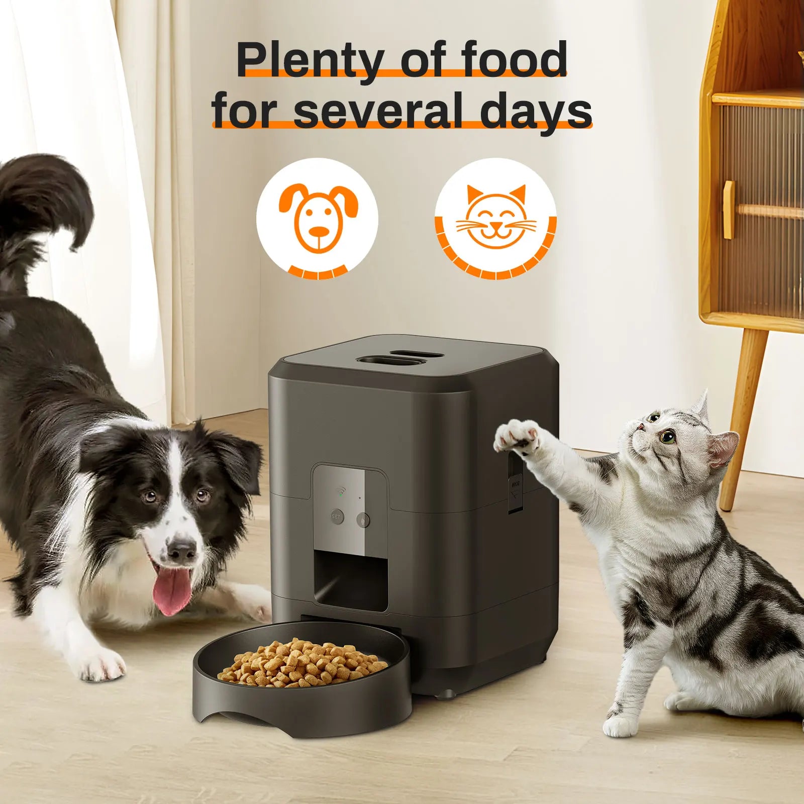 Automatic Pet Feeder – Timed Food Dispenser for Cats & Dogs