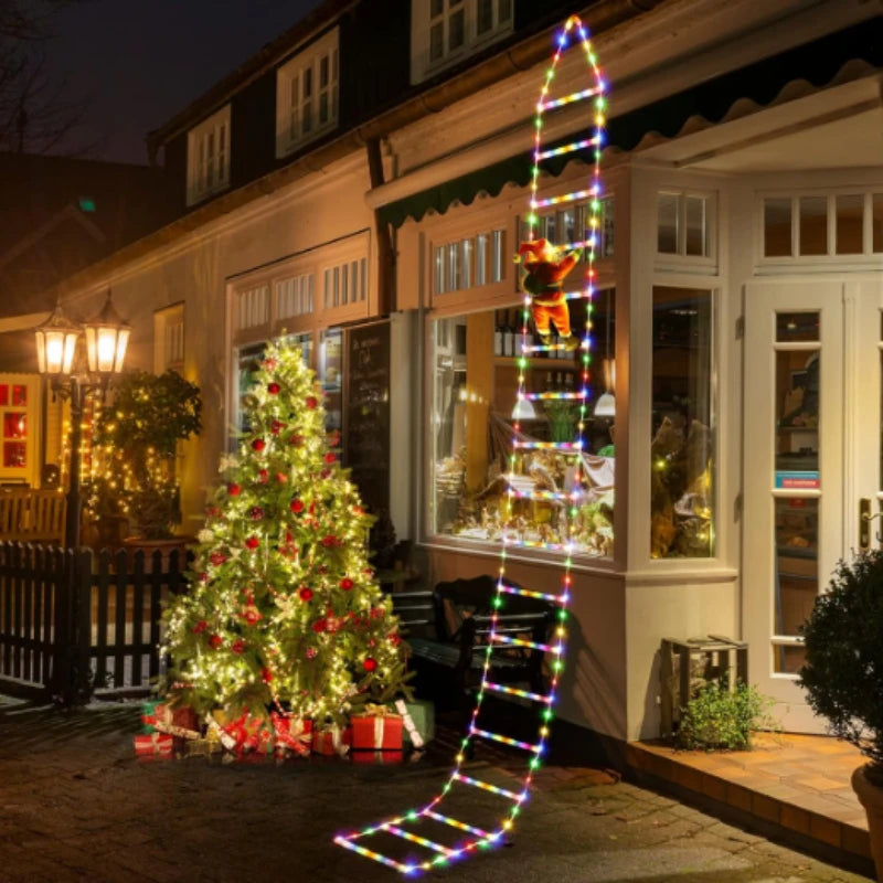 Festive Santa Climber – USB LED Light for Christmas Décor