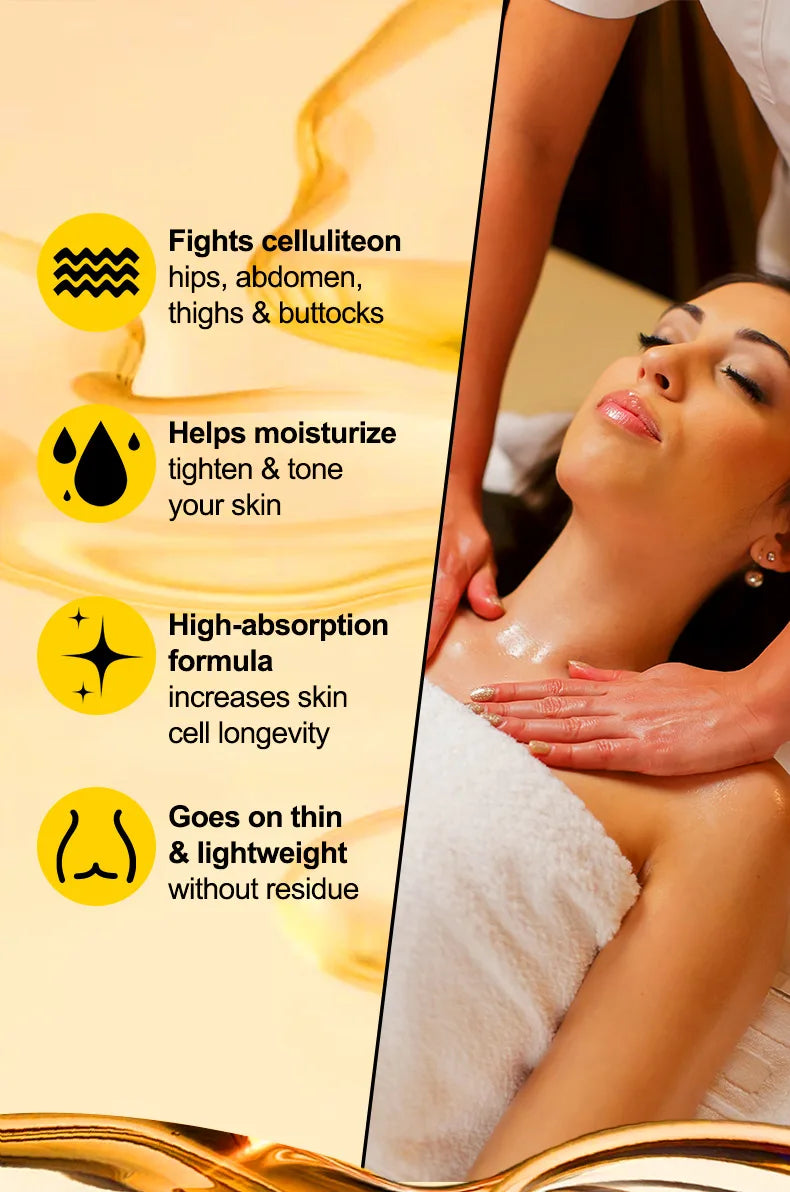 Anti-Cellulite Massage Oil – Collagen & Stem Cell Body Treatment