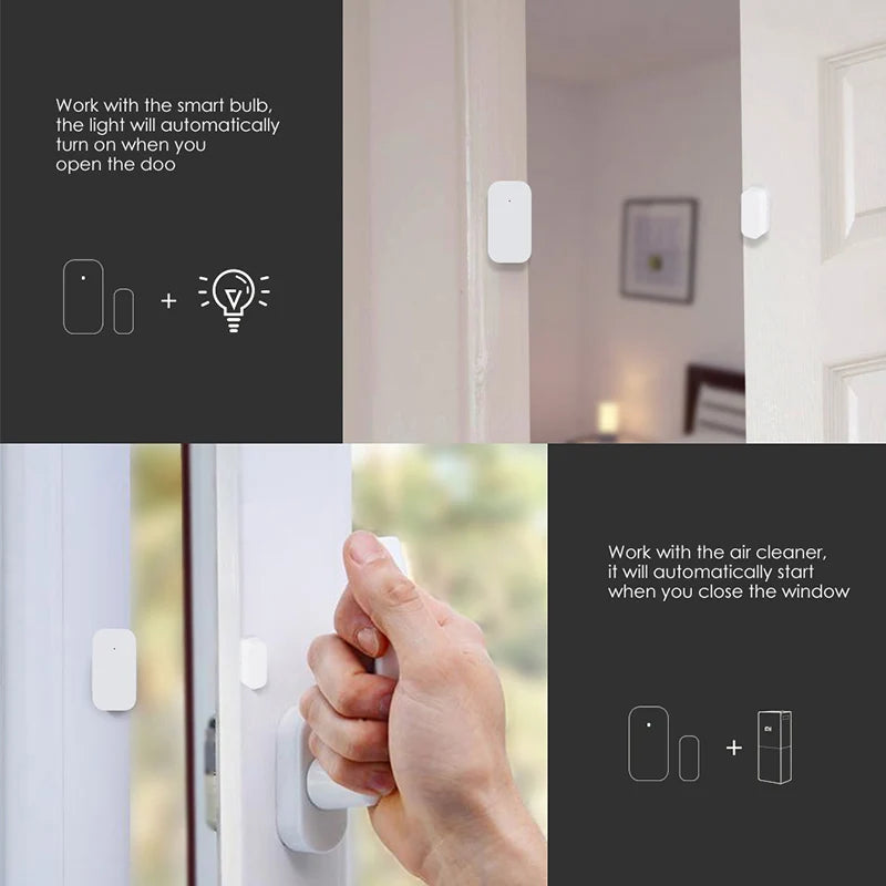 Smart Zigbee Door & Window Sensor – Wireless Alarm for Home Automation