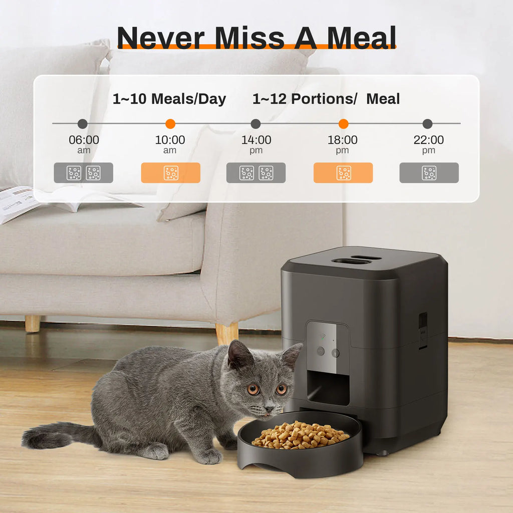 Automatic Pet Feeder – Timed Food Dispenser for Cats & Dogs