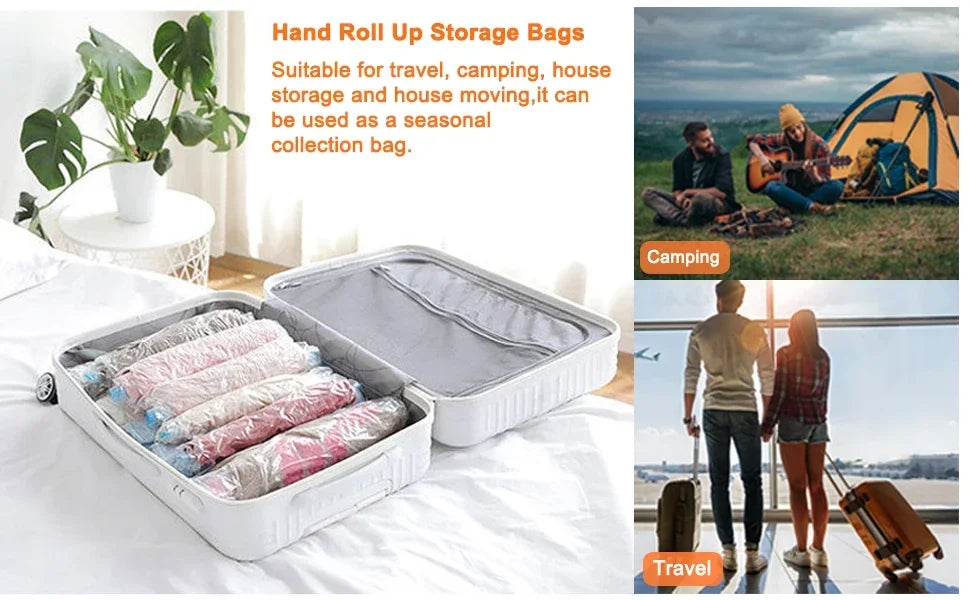 Clothes Vacuum Storage Bags – Travel Compression Organizer