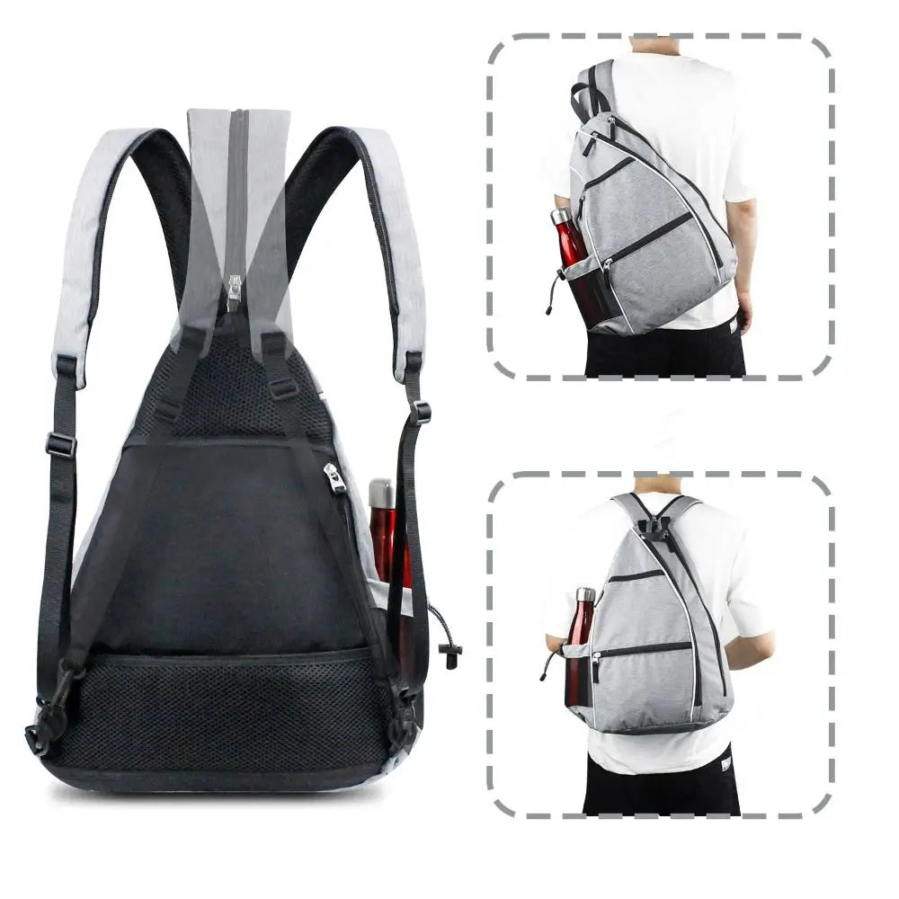 Reversible Pickleball Sling Backpack – Sports Bag for Paddles & Rackets