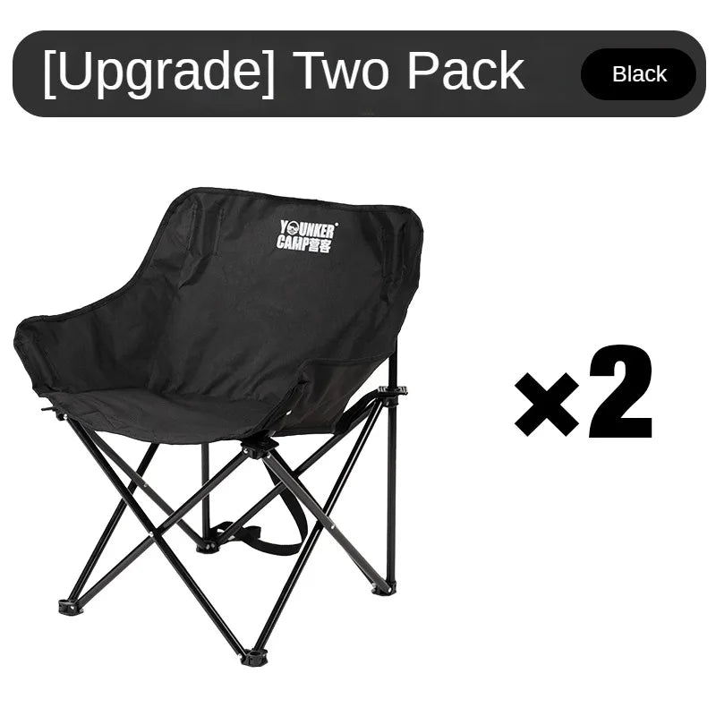 Portable Folding Moon Chair – Outdoor Camping, Picnic, and Fishing Seat