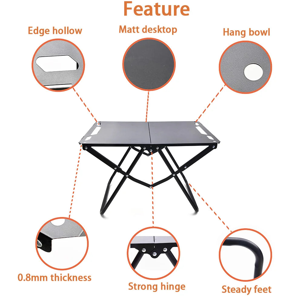 Foldable Outdoor Table – Lightweight Picnic and Beach Design