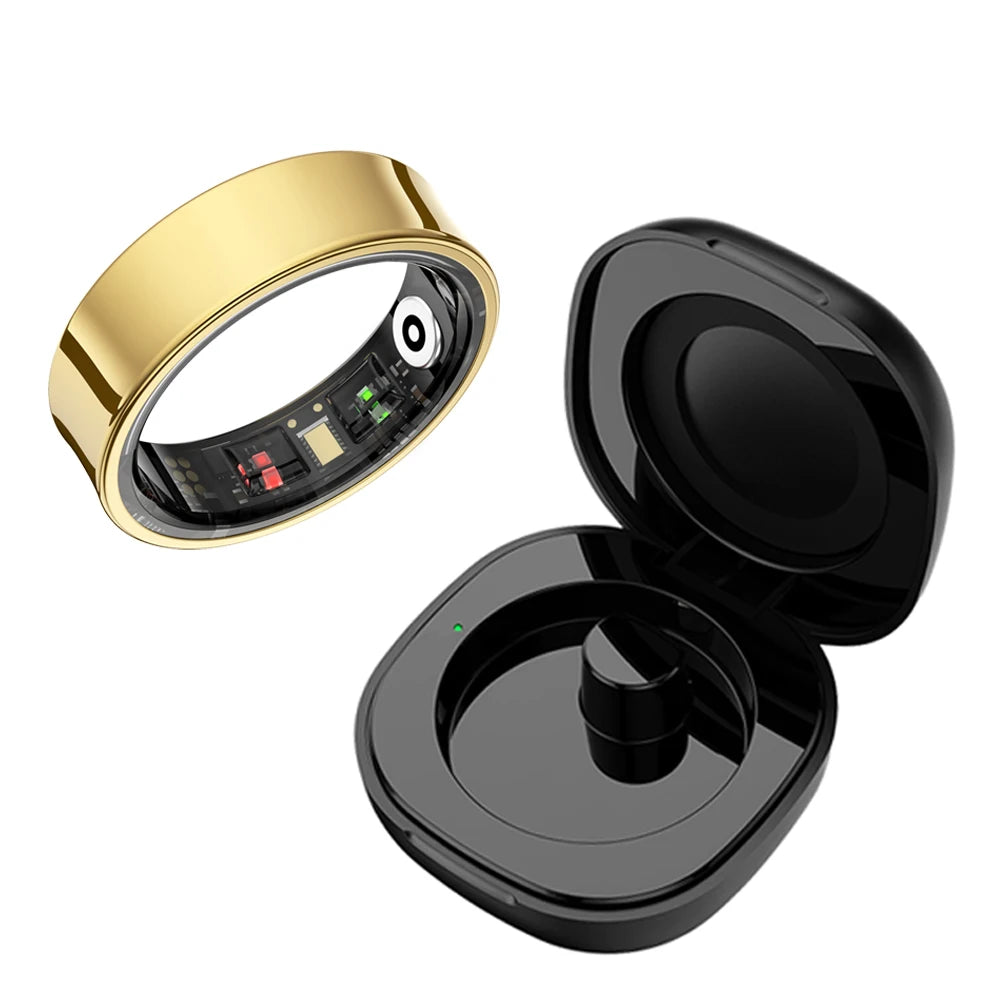 Smart Health Tracking Ring – Monitor Skin Temp, Track Sports, Waterproof