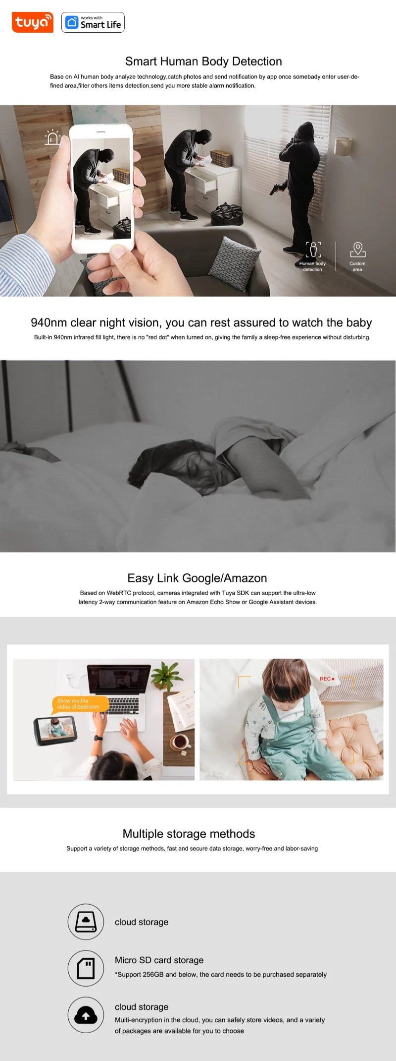 Smart WiFi Security Camera – 1080P HD with Motion Tracking and 2-Way Audio