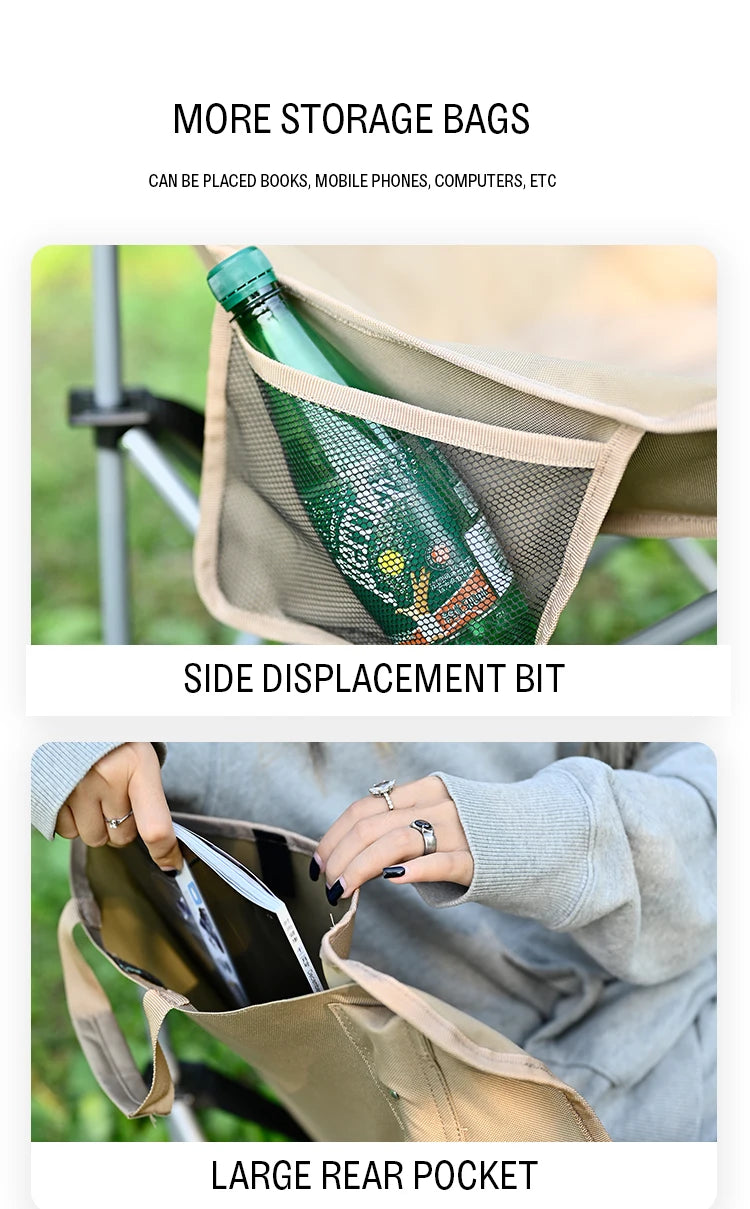 Portable Folding Moon Chair – Outdoor Camping, Picnic, and Fishing Seat