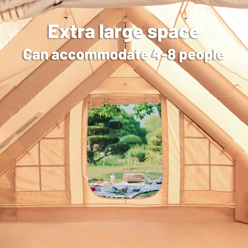 Inflatable Four-Season Camping Tent – Portable and Water-Resistant