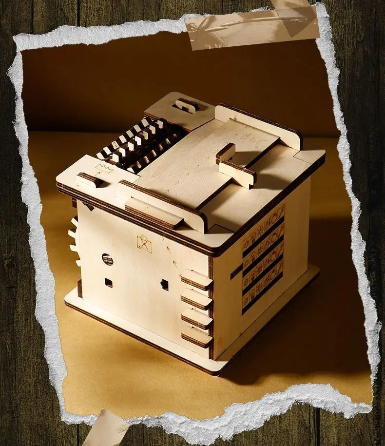 3D Wooden Escape Room Puzzle Box – Challenging Brain Teaser for Adults