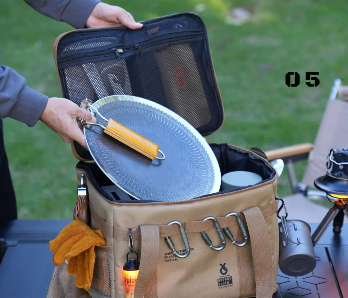 Insulated Camping Storage Bag – Foldable Organizer for Picnic and Outdoor Gear