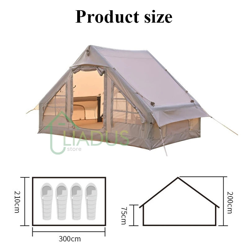 Inflatable Roof Tent – Luxury Waterproof Family Camping Shelter