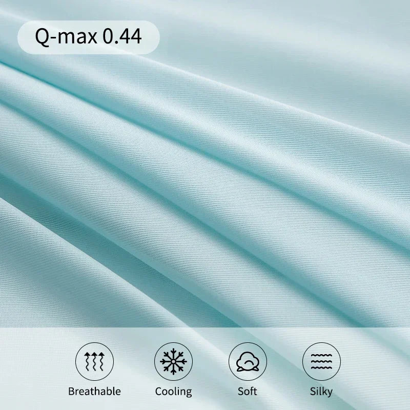 Ultra-Soft Ice Silk Summer Cooling Blanket – Lightweight & Breathable Comforter