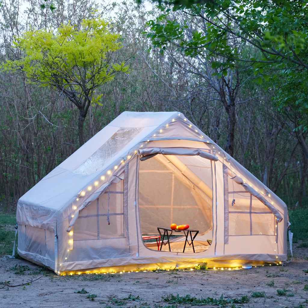 Inflatable Four-Season Camping Tent – Portable and Water-Resistant