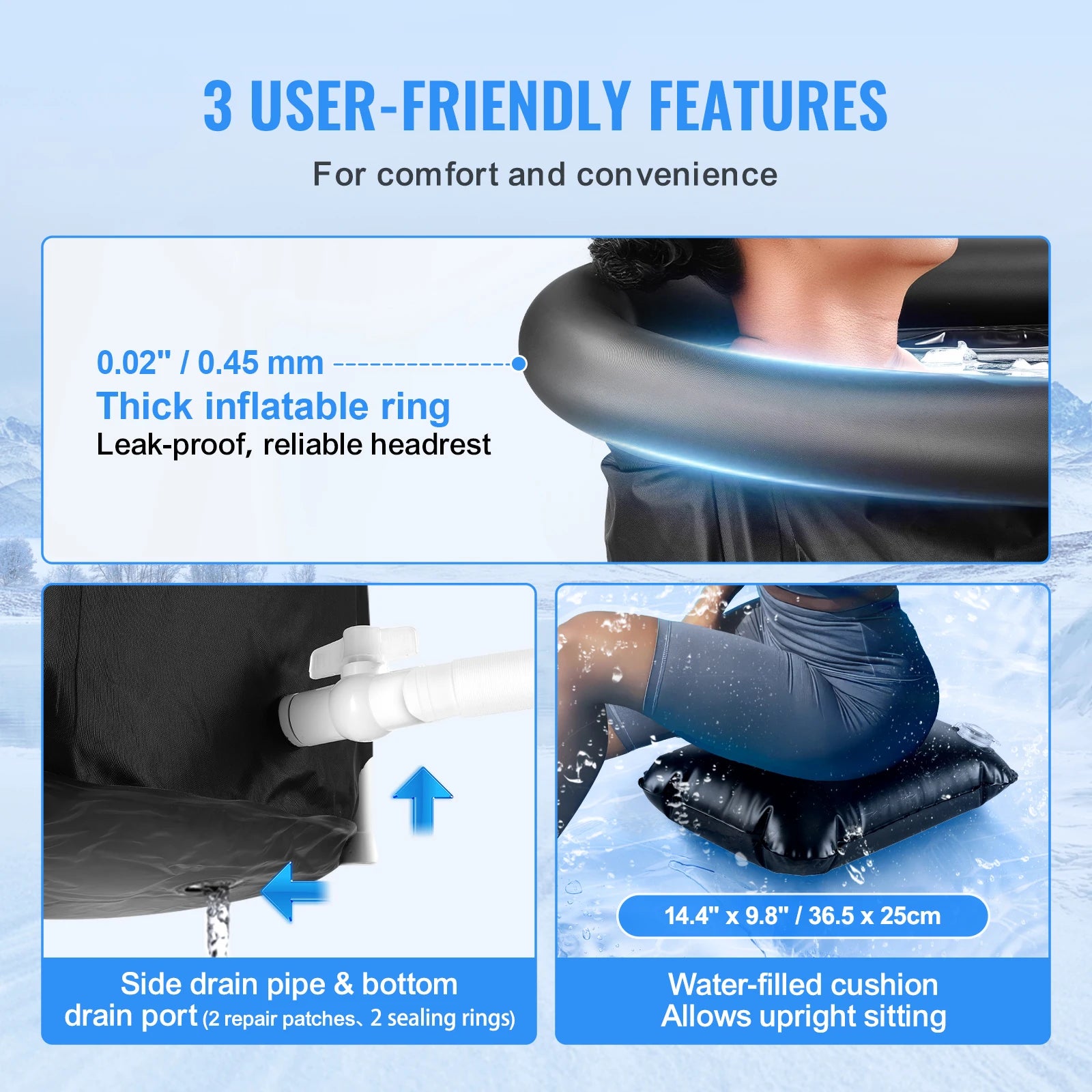 Portable Inflatable Ice Bath Tub – Cold Plunge Pool for Recovery