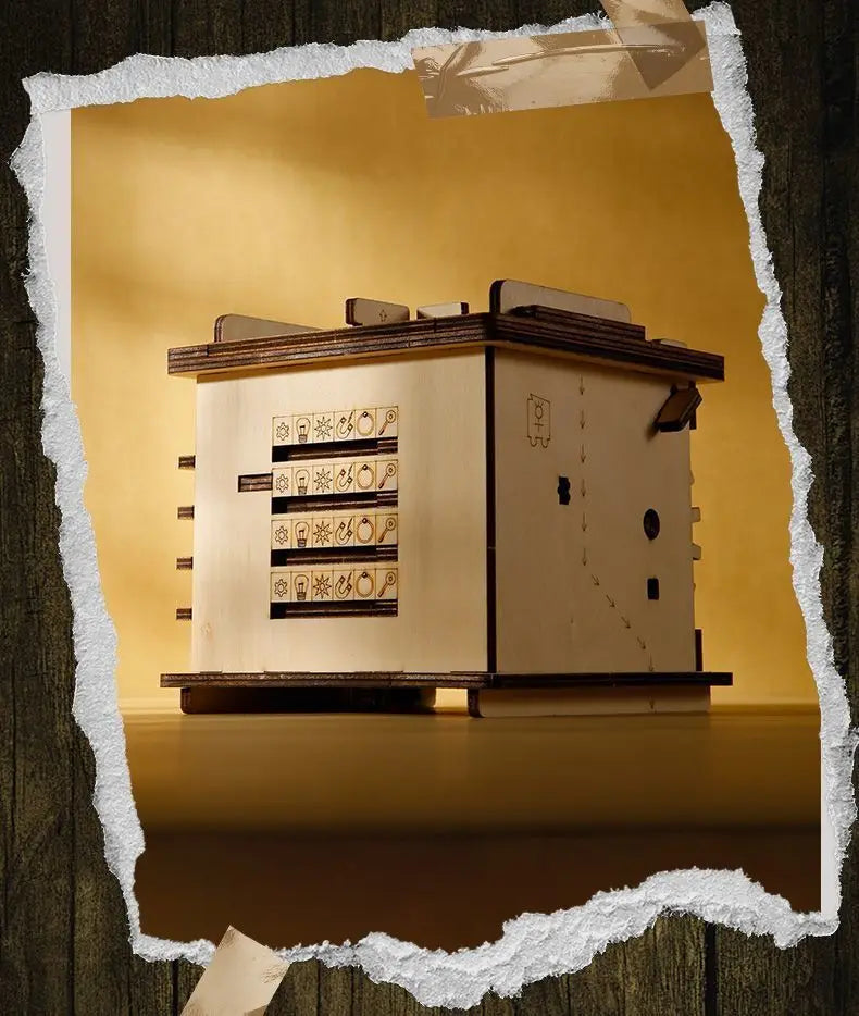 3D Wooden Escape Room Puzzle Box – Challenging Brain Teaser for Adults