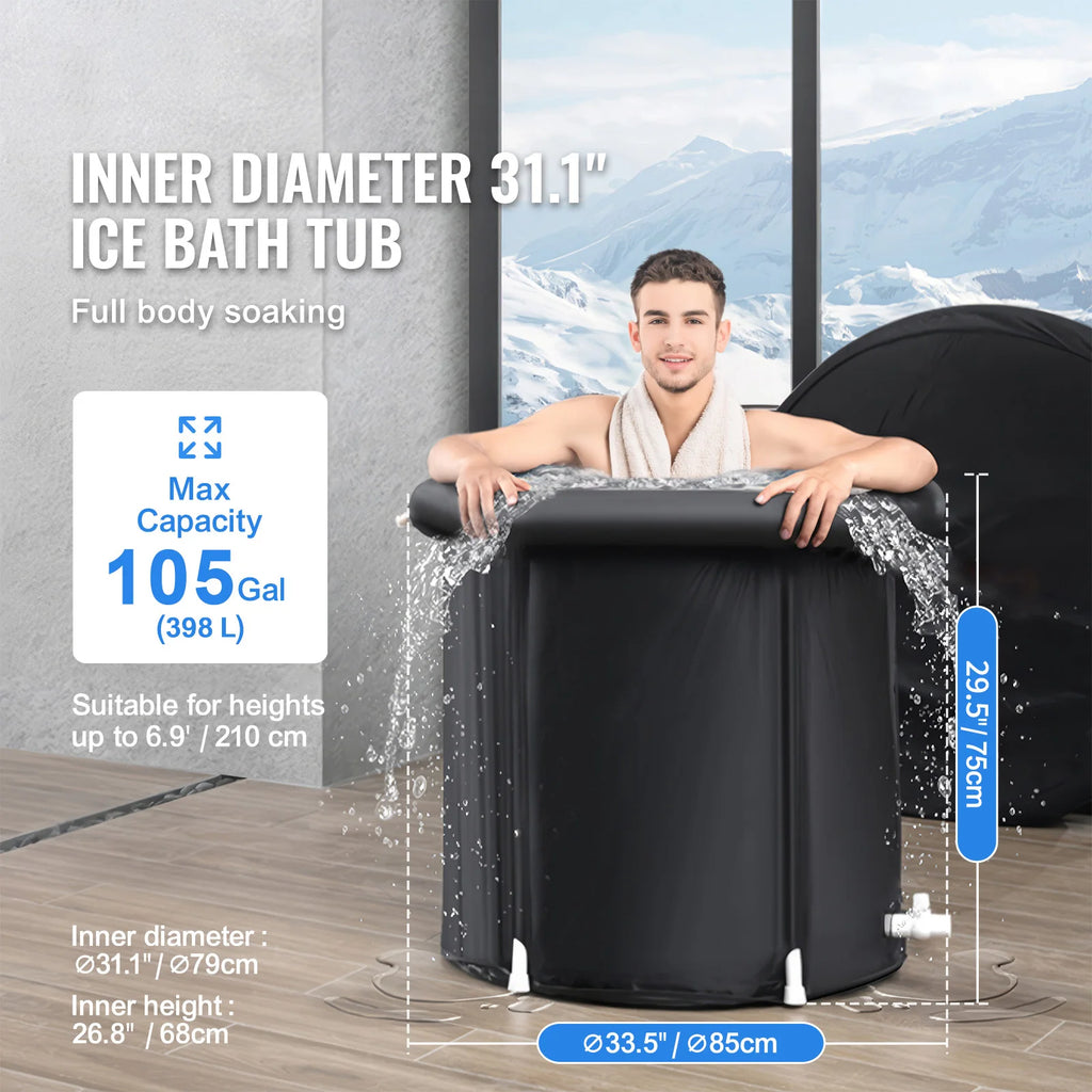 Portable Inflatable Ice Bath Tub – Cold Plunge Pool for Recovery