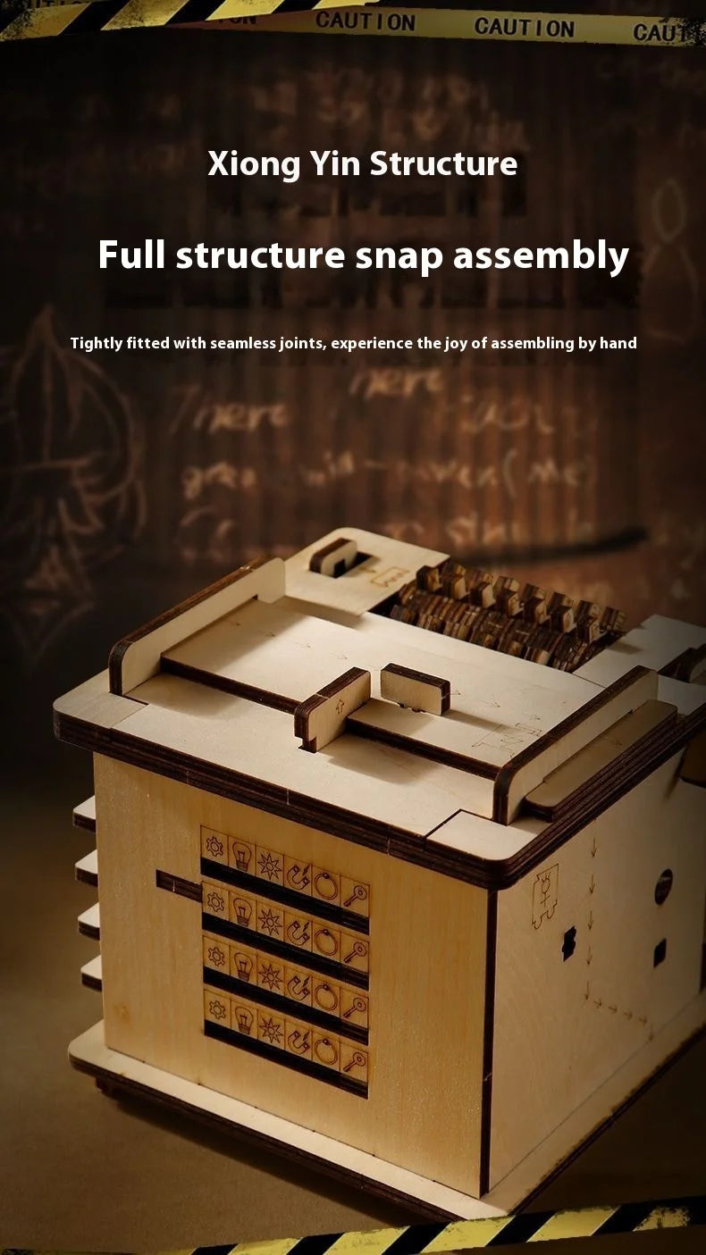 3D Wooden Escape Room Puzzle Box – Challenging Brain Teaser for Adults