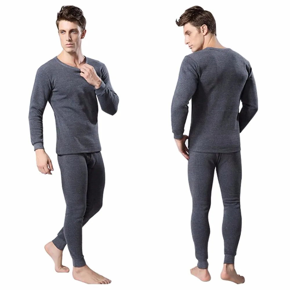 Men’s Thermal Underwear Set – Warm Long Johns Tops & Pants for Winter Comfort