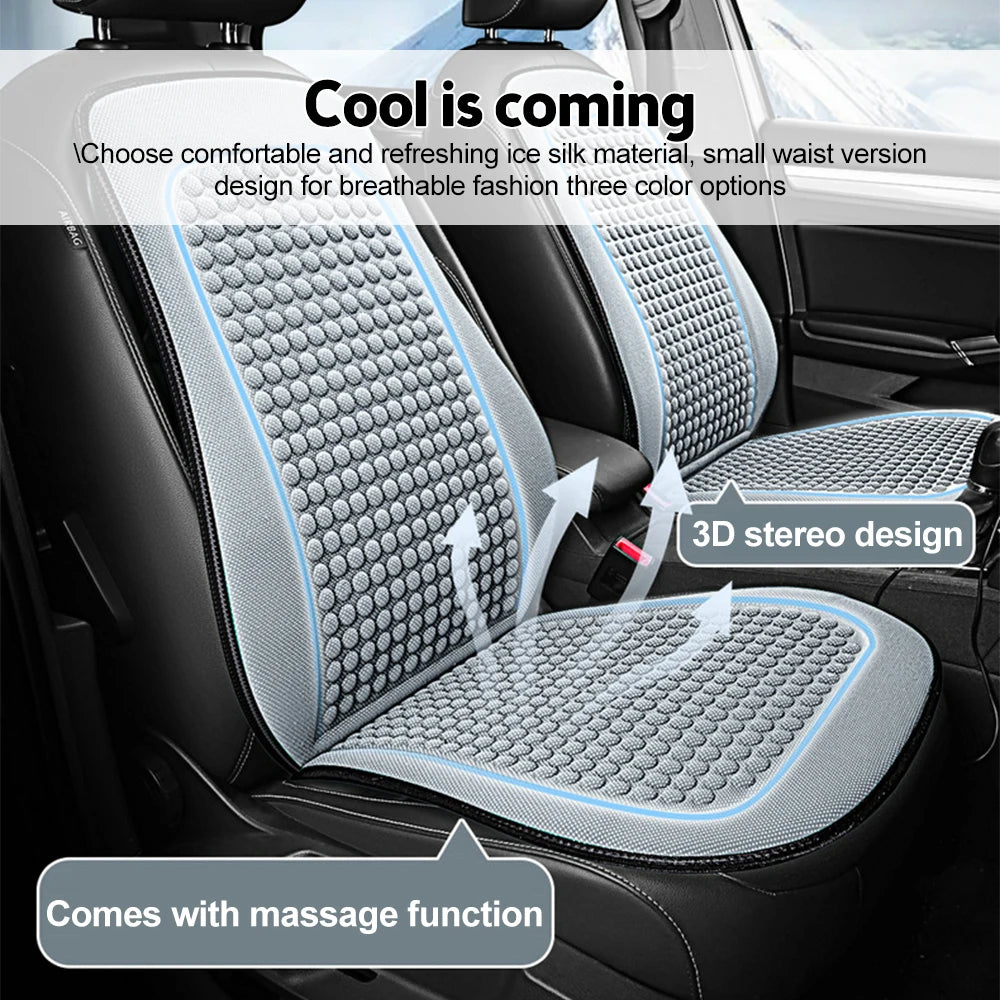 Ice Silk Car Seat Cushion – Waterproof Summer Cool Cover