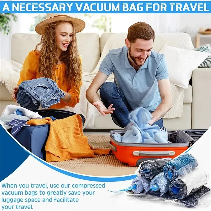Clothes Vacuum Storage Bags – Travel Compression Organizer