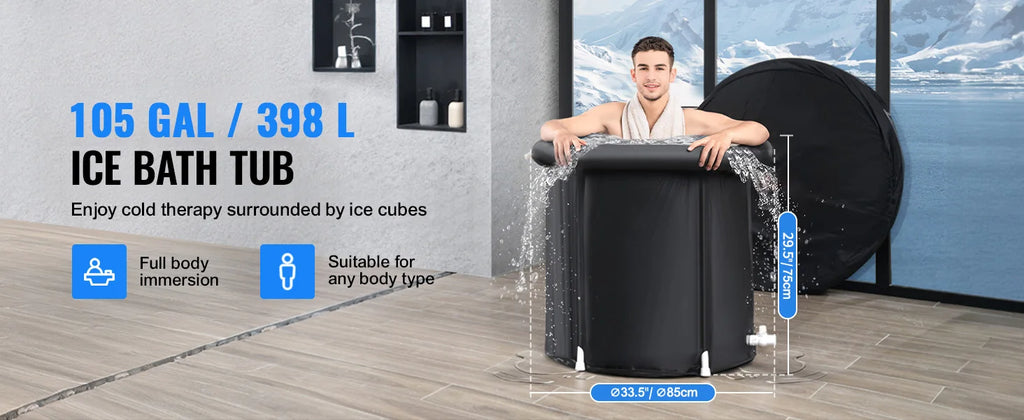 Portable Inflatable Ice Bath Tub – Cold Plunge Pool for Recovery