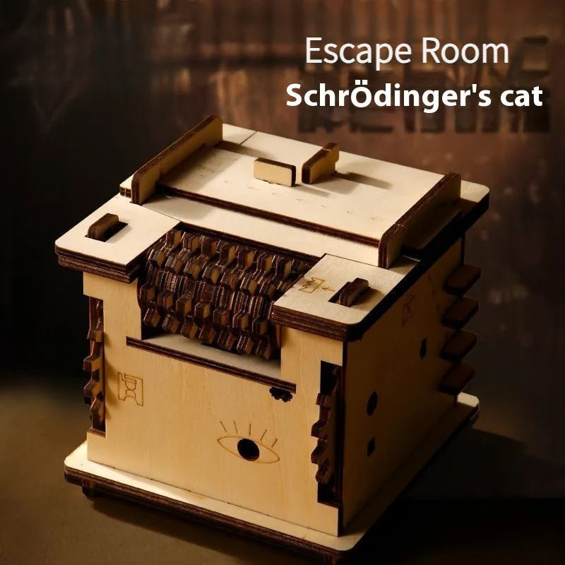 3D Wooden Escape Room Puzzle Box – Challenging Brain Teaser for Adults