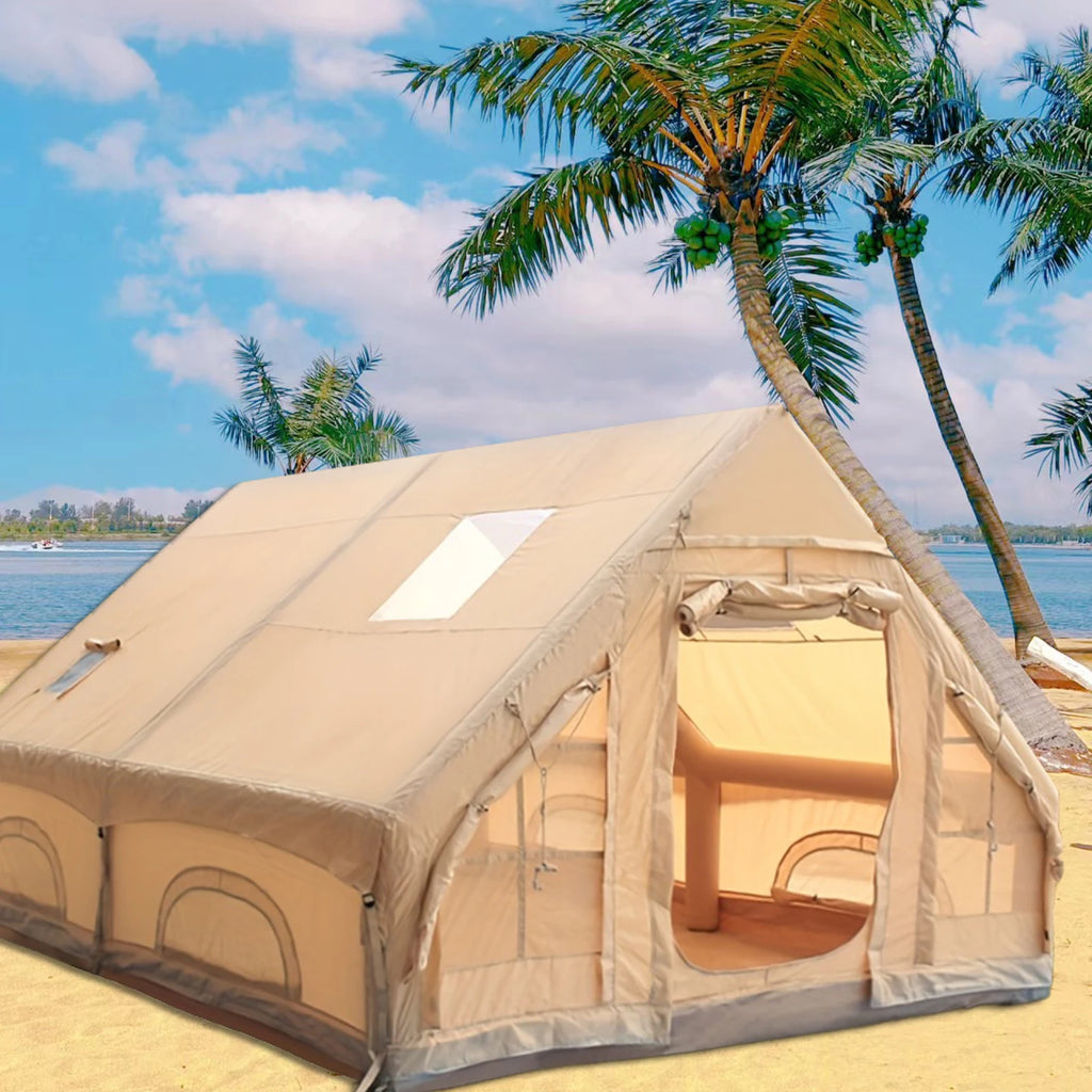 Inflatable Four-Season Camping Tent – Portable and Water-Resistant