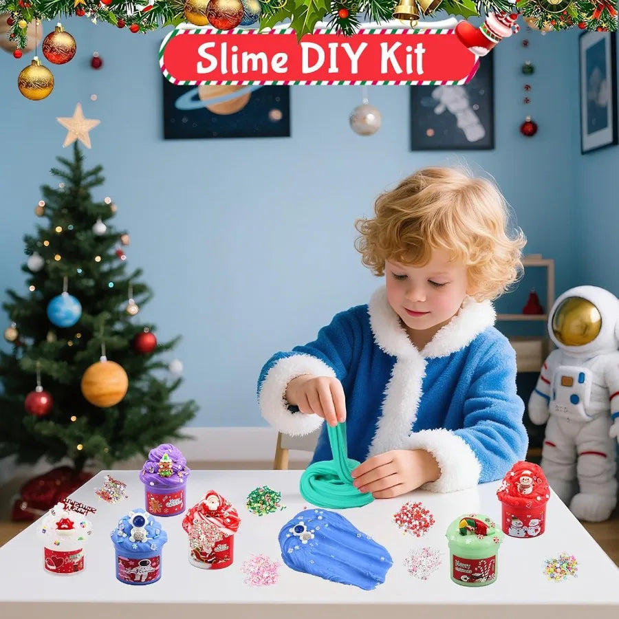 Holiday Slime Advent Calendar – DIY Butter & Cloud Slime Kit