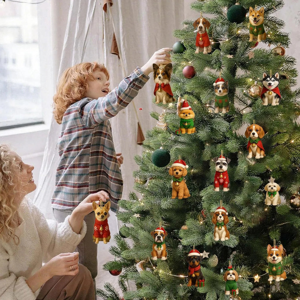 Dog Christmas Advent Calendar – Acrylic Pendant Countdown for Dog Lovers