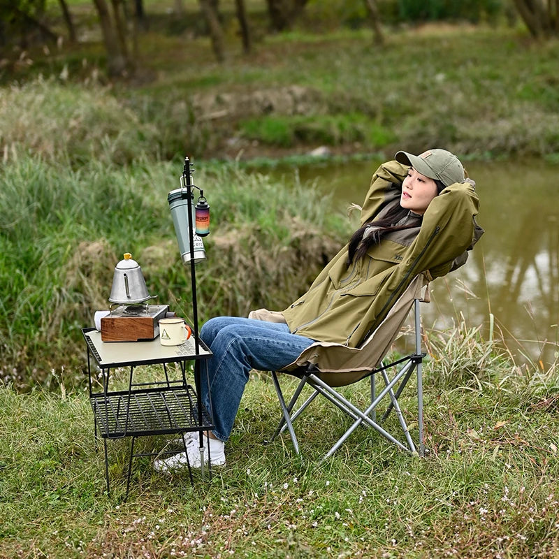 Portable Folding Moon Chair – Outdoor Camping, Picnic, and Fishing Seat