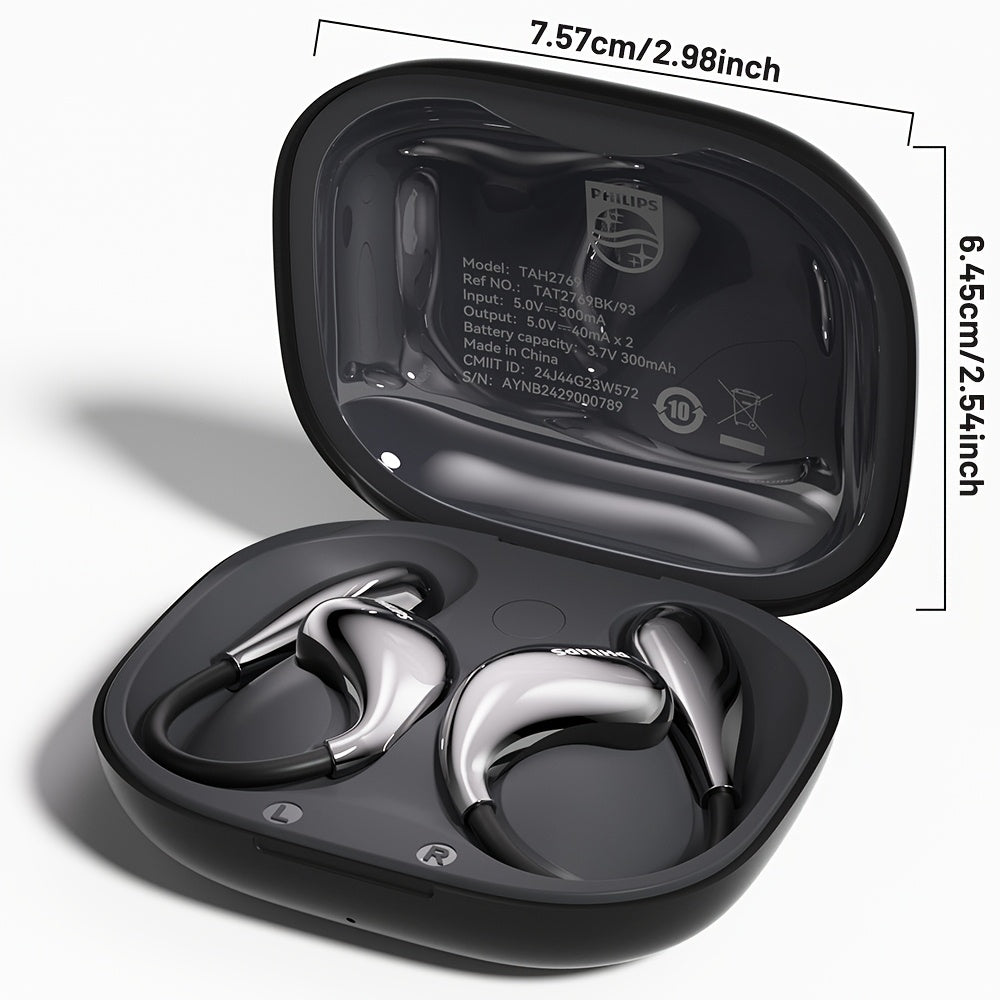 Philips True Wireless Earbuds – Hi-Fi Bass, 360° Spatial Sound, Bluetooth Connectivity