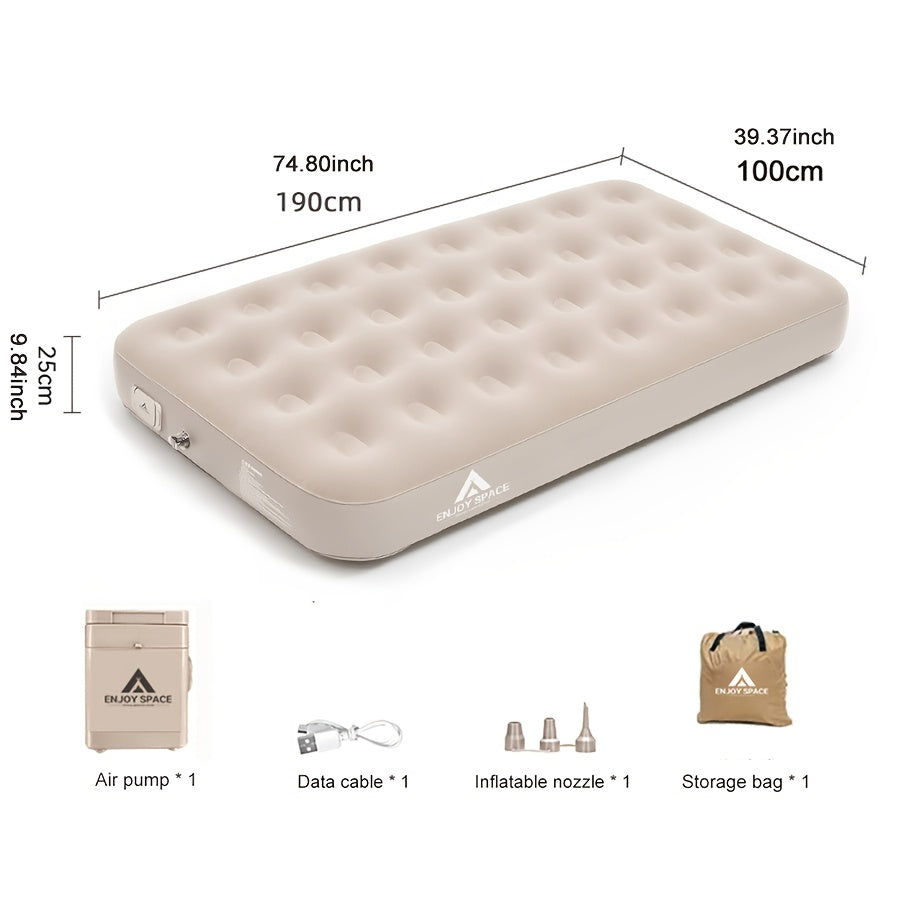 Inflatable Sleeping Pad – Self-Inflating Air Mattress for Outdoors or Travel