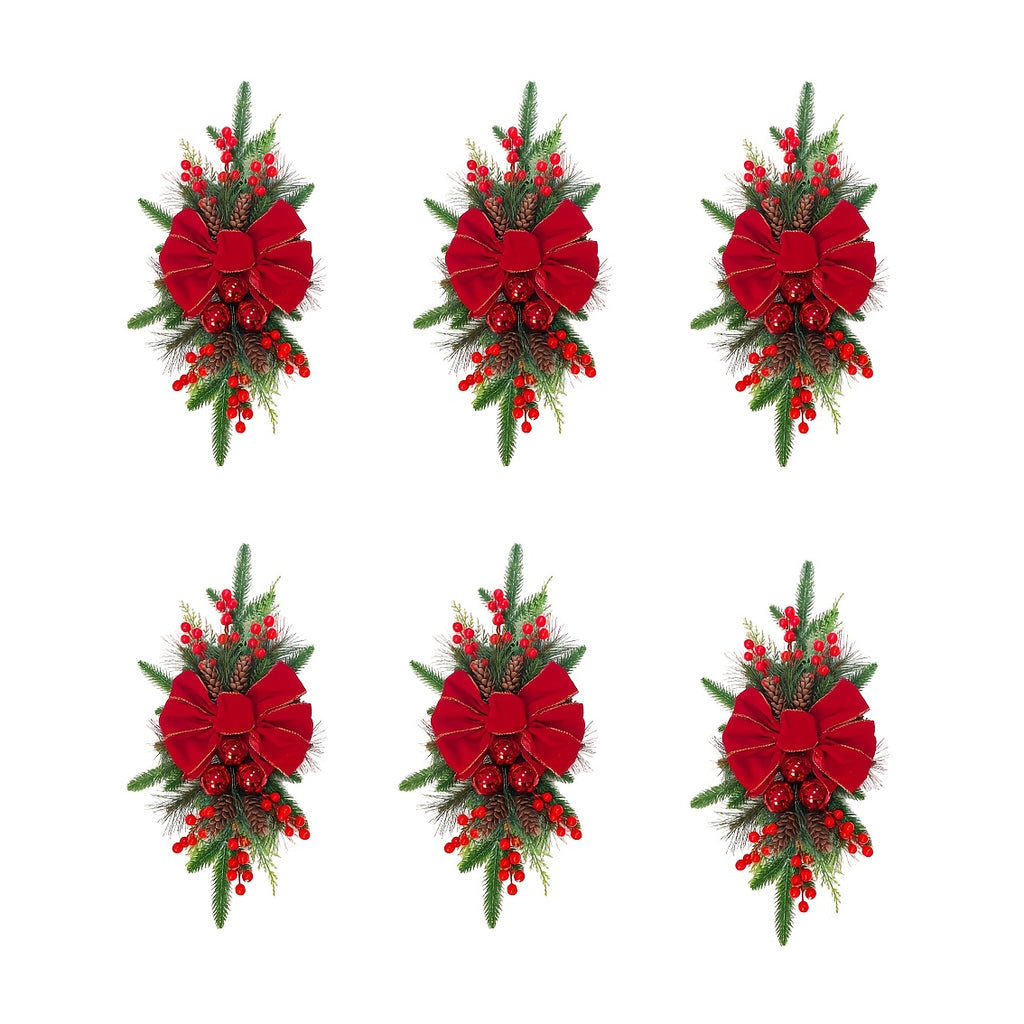 Teardrop Christmas Decorations – Festive Wreaths for Stairs, Doorways, and Windows