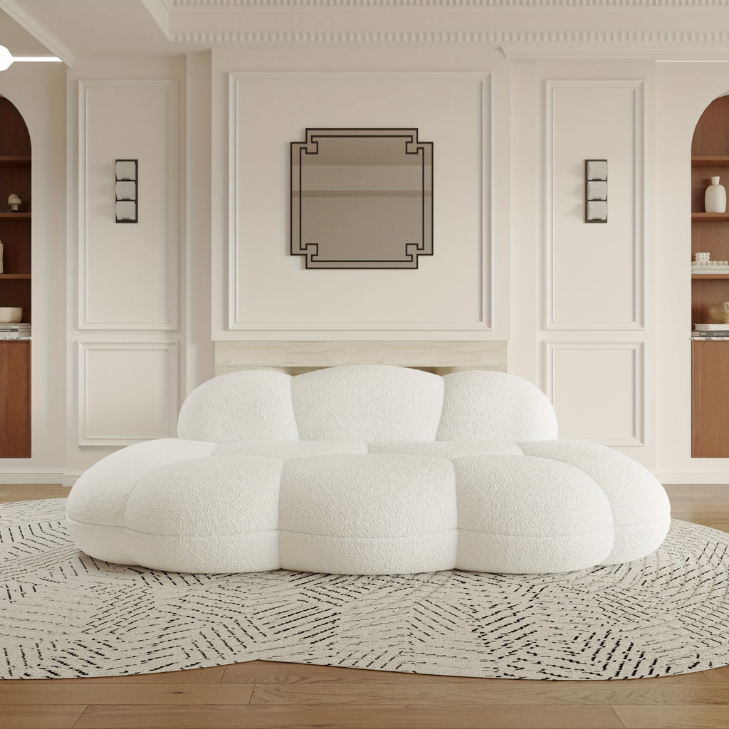 Cozy Cloud Sofa Bed – Sectional Design with Plush Sherpa