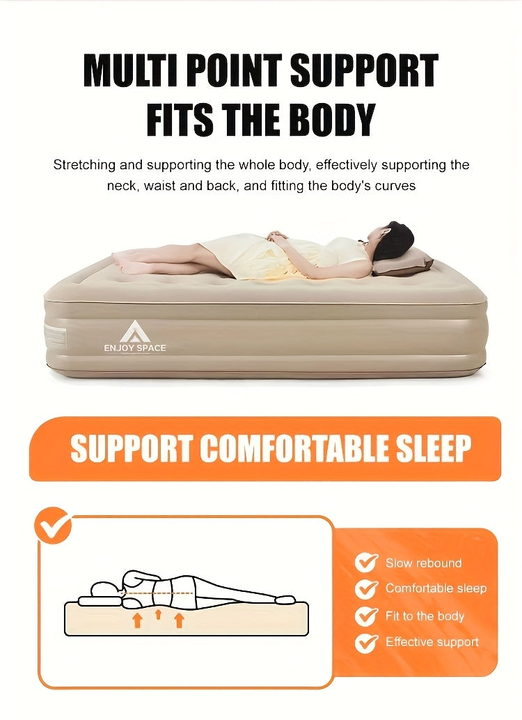 Inflatable Sleeping Pad – Self-Inflating Air Mattress for Outdoors or Travel