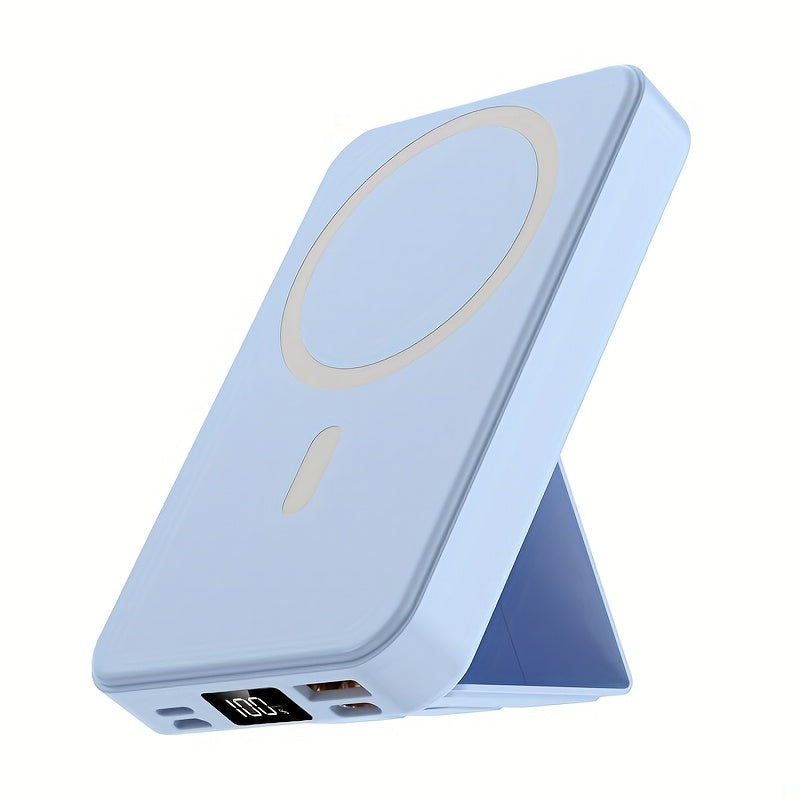 Wireless Power Bank – Foldable Magnetic Charger with LED Display