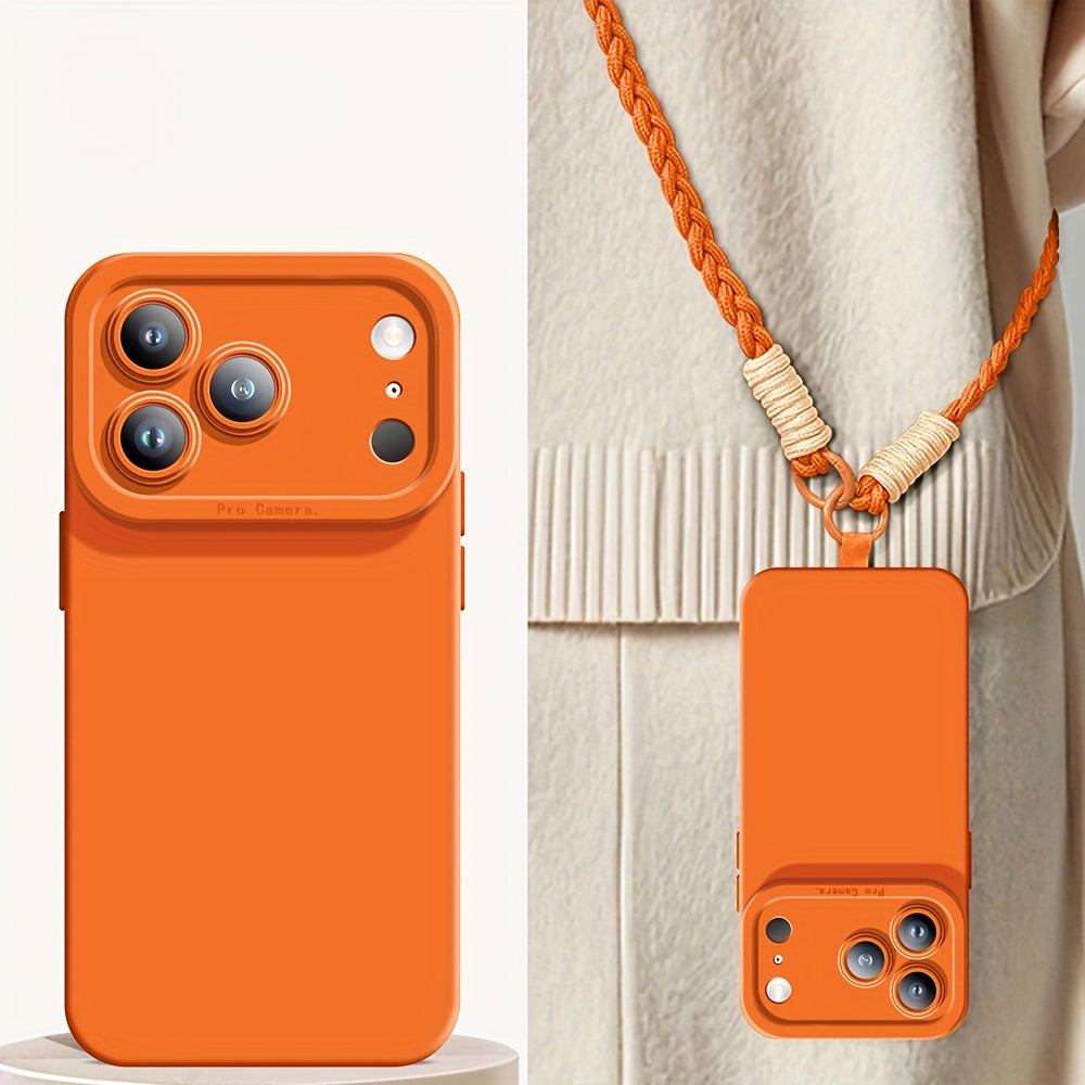 Minimalist Crossbody Lanyard Phone Case – Compatible with iPhone 11–17 Series