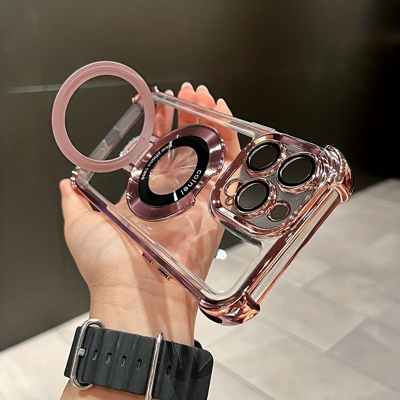 Magnetic Acrylic iPhone Case – Clear, Protective, and Wireless Charging Compatible