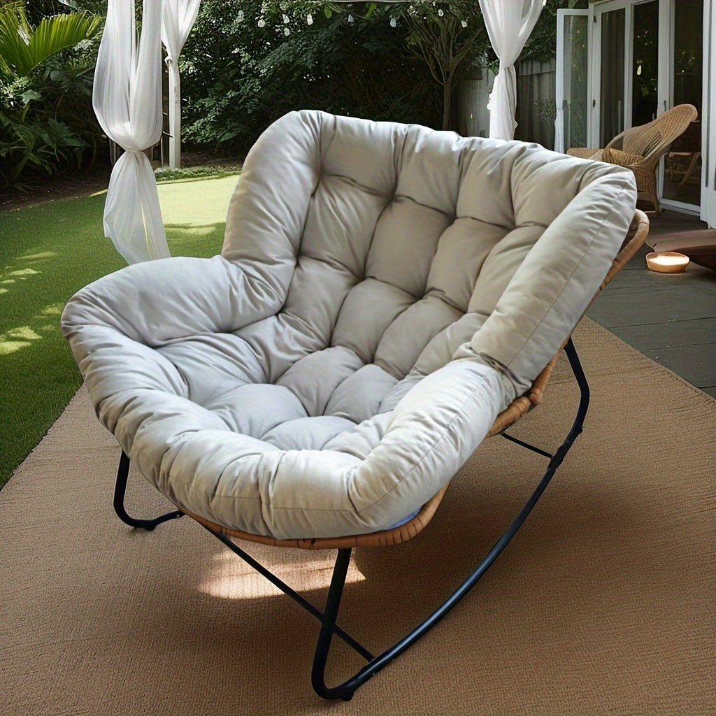 Extra Thick Outdoor Chair Cushion – Heavy-Duty, All-Weather Pad with Removable Cover