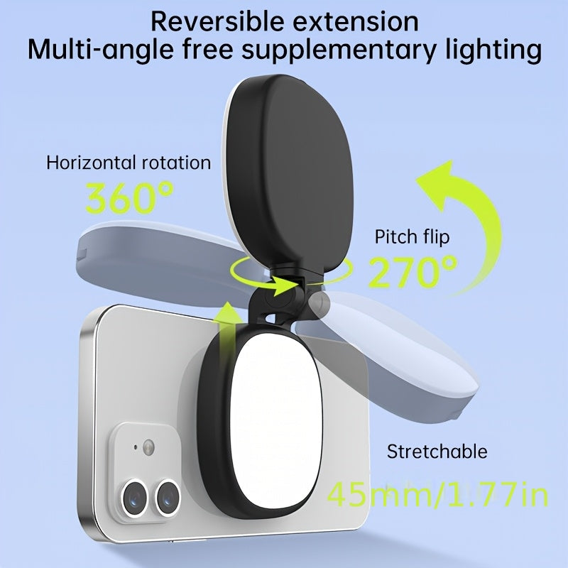 Magnetic Mini Ring Light – Adjustable Eye-Care Fill Light for Streaming and Makeup