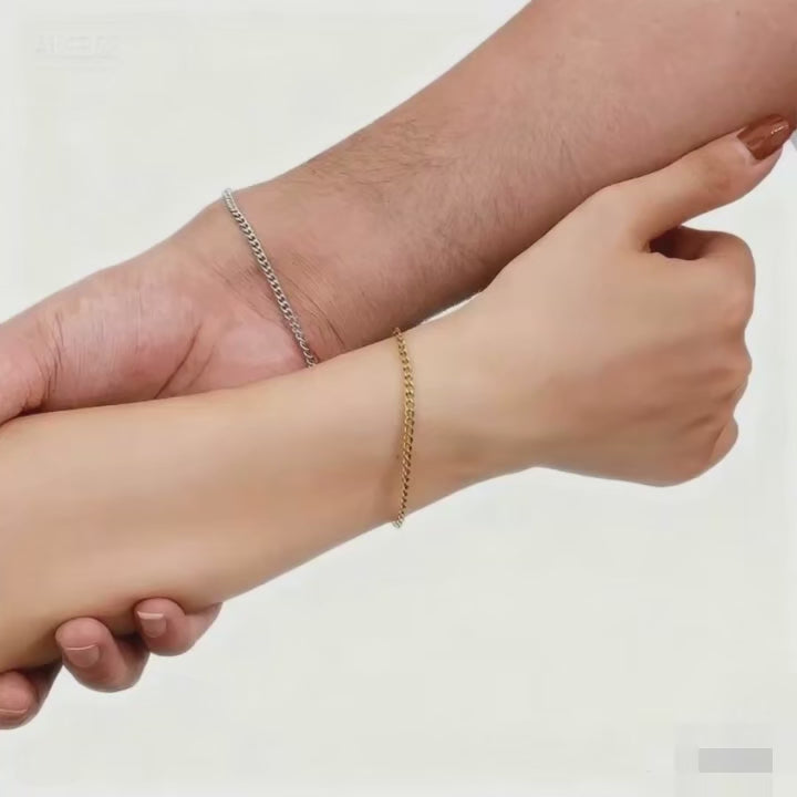 2025 DIY Eternal Couple Bracelet Kit – Permanent Jewelry Valentine’s Gift